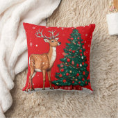 クリスマスシカ クッション (ブランケット)