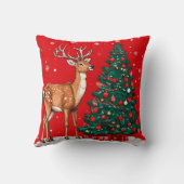 クリスマスシカ クッション (裏面)