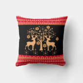 クリスマスシカ クッション (裏面)