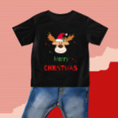 クリスマスシカ ベビーTシャツ