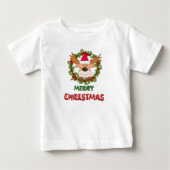 クリスマスシカ ベビーTシャツ (正面)