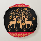 クリスマスシカ ラウンドクッション (裏面)