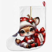 クリスマスシカ ラージクリスマスストッキング (裏面)