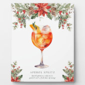 クリスマスシグネチャードリンクの看板 フォトプラーク (正面)