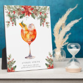 クリスマスシグネチャードリンクの看板 フォトプラーク (側面)