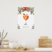 クリスマスシグネチャードリンクの看板 ポスター (キッチン)