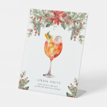 クリスマスシグネチャードリンクの看板