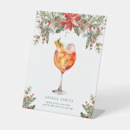 クリスマスシグネチャードリンクの看板 台座サイン