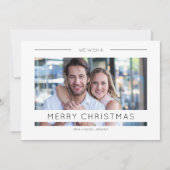 クリスマスシックモダンタイポグラフィカスタム写真 (正面)