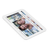 クリスマスシックモダンタイポグラフィカスタム写真 マグネット (右側)