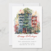 クリスマスシティアパートメント新住所 案内状 (正面)