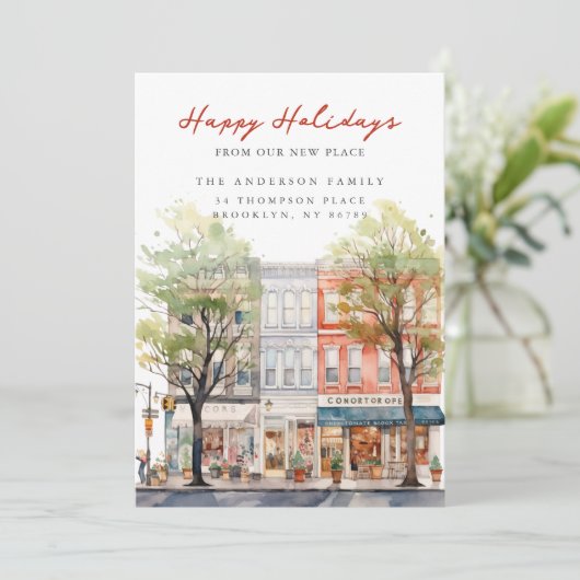 クリスマスシティチャーム新住所 案内状 (スタンド正面)