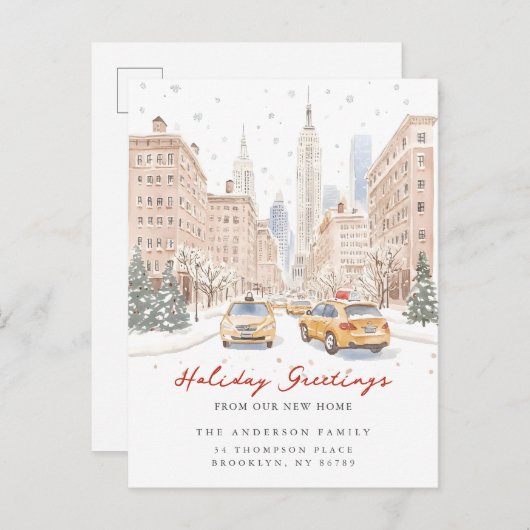 クリスマスシティ新住所発表 案内ポストカード (正面/裏面)