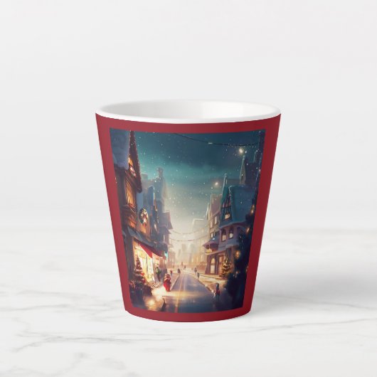 クリスマスシティ通り2 カフェラテマグ (正面)