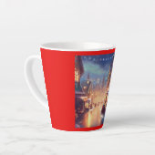 クリスマスシティ通り3 カフェラテマグ (左アングル)