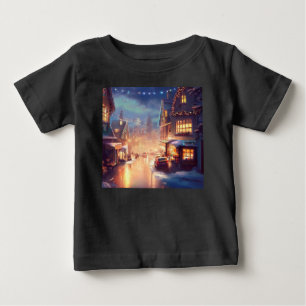 クリスマスシティ通り3 ベビーTシャツ