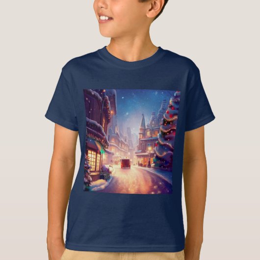 クリスマスシティ通り4 Tシャツ (正面)