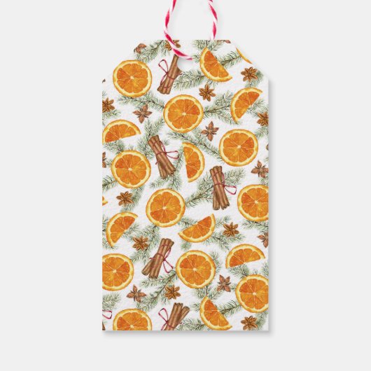 クリスマスシトラススパイスクラシックホリデイ ギフトタグ (裏面)