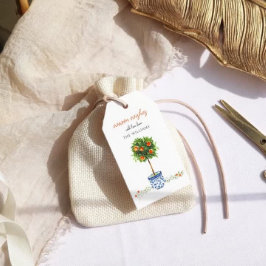 クリスマスシトラスボタニカルフローラ ギフトタグ