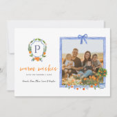 クリスマスシトラスボタニカルフローラ |休日の写真 シーズンカード (正面)