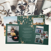 クリスマスシトラスボタニカル花模様 |写真7 三つ折り招待状