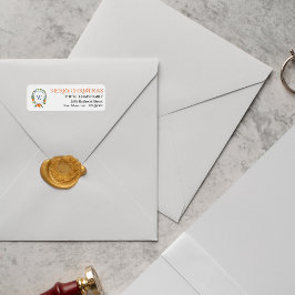 クリスマスシトラス植物学 |差出人住所ラベル ラベル