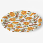 クリスマスシトラス&スパイスホリデー ペーパープレート (アングル)