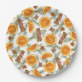 クリスマスシトラス&スパイスホリデー ペーパープレート (正面)
