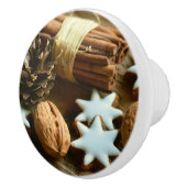 クリスマスシナモンスティックとスター セラミックノブ (右)