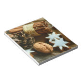 クリスマスシナモンスティックとスター ノートパッド (アングル)