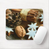 クリスマスシナモンスティックとスター マウスパッド (マウス)