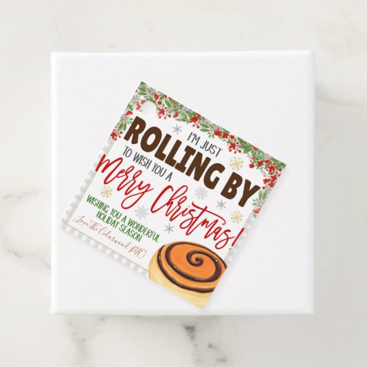 クリスマスシナモン転がギフトラベル フェイバータグ (インサイチュ)