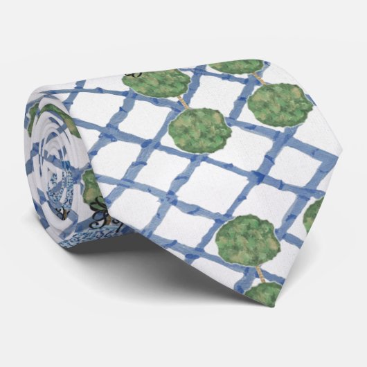 クリスマスシノワセリーバンブートピアリートゥピアリーヌ ネクタイ (ロール)