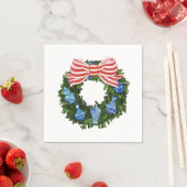 クリスマスシノワセリーリース、ジンジャージャールホリデー スタンダードカクテルナプキン (インサイチュ)