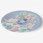 クリスマスシノワセリー暖炉紙プレート ペーパープレート (アングル)