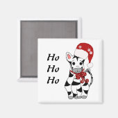クリスマスシマウマ マグネット (正面/裏面)