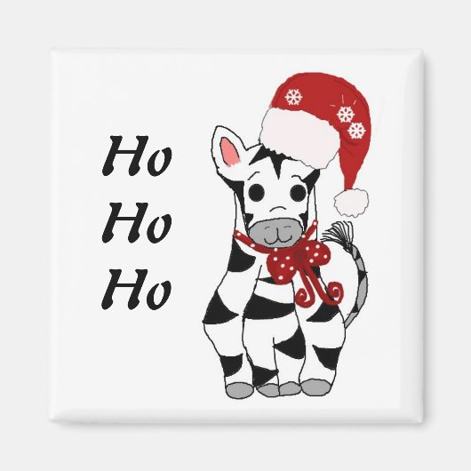 クリスマスシマウマ マグネット (正面)