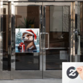 クリスマスシャッター ウィンドウサイン (オフィスドア)