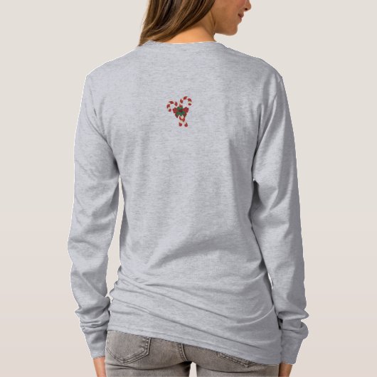 クリスマスシャツを一日中お休み Tシャツ (裏面)