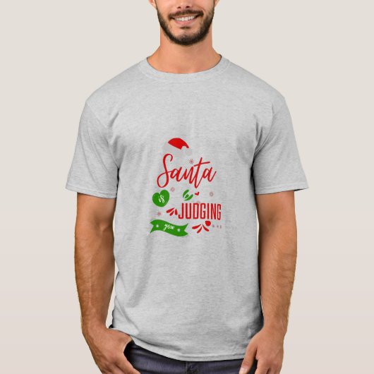 クリスマスシャツ – おもしろいクリスマス引用文Tシャツ Tシャツ (正面)