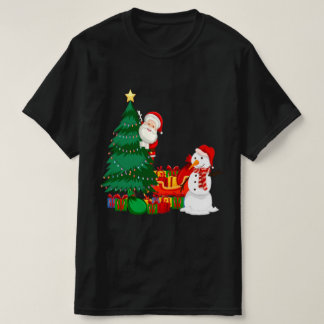 クリスマスシャメリーツと明るいクリスマスライト Tシャツ