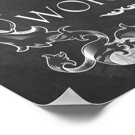 クリスマスシャルボードジョイトゥザワールド引用文アート ポスター (角)