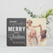 クリスマスシャルボードフォトカード シーズンカード (スタンド正面)