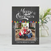 クリスマスシャルボードフォトグリーティングカード シーズンカード (スタンド正面)