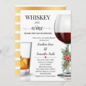 クリスマスシャワーを浴びる前にウイスキーとワイン 招待状 (正面/裏面)