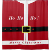 クリスマスシャワーカーテンおもしろいサンタクロースのプレゼント シャワーカーテン (正面)