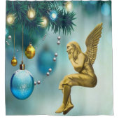 クリスマスシャワーカーテン、エンジェル シャワーカーテン (正面)