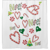 クリスマスシャワーカーテン、クリスマスノエル シャワーカーテン (正面)