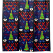 クリスマスシャワーカーテン シャワーカーテン (正面)