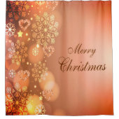 クリスマスシャワーカーテン、メリークリスマスシャワーC シャワーカーテン (正面)